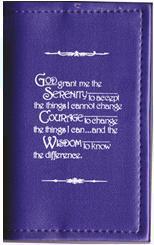 BC03 - Big Book - Purple - Hard Cover W/Serenity Prayer