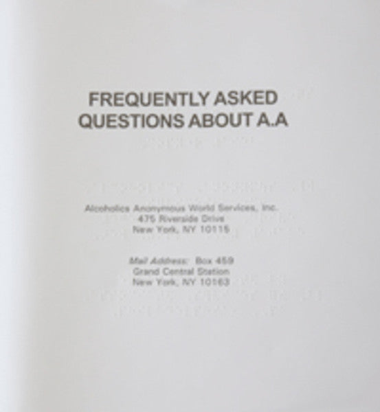 M65 - Braille - Frequently Asked Questions about AA – CASO