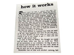How It Works Card Wallet Card