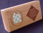 Just for Today - Wood Coin Holder
