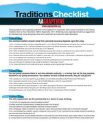 Traditions Checklist