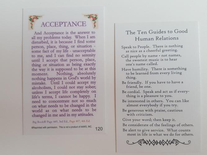 120 - Acceptance Card