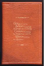 BC07 - Brown - Large Print Big Book W/Serenity Prayer & Coin Holder
