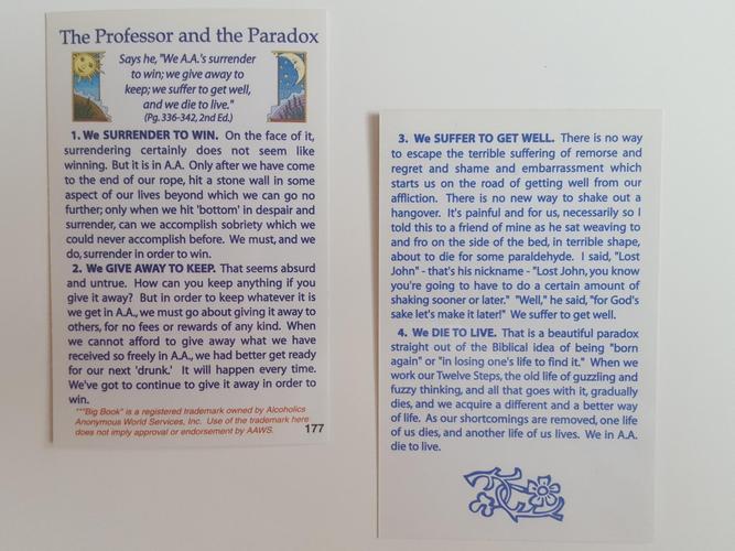 177 - Professor & Paradox Card