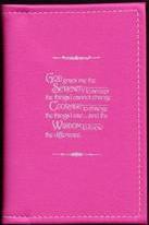 BC03 - Big Book - Pink - Hard Cover W/Serenity Prayer