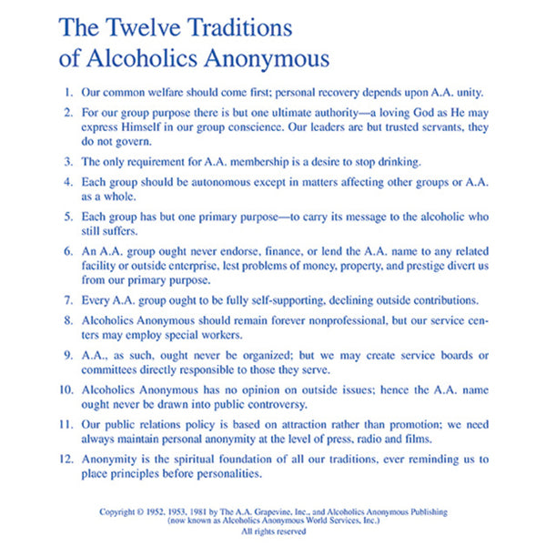 P28 - Twelve Traditions Flyer