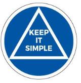 Sticker - Circle & Triangle - Keep It Simple