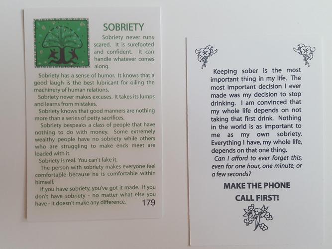 179 - Sobriety Card
