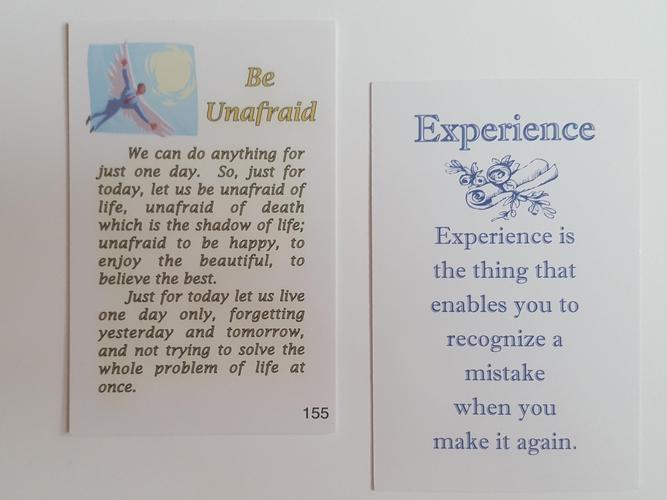 155 - Be Unafraid Card