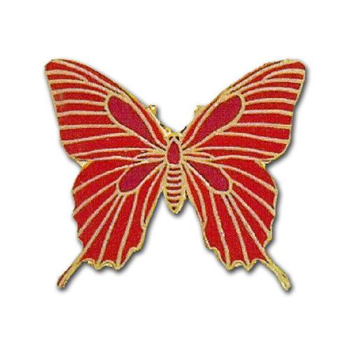 Lapel Pin Butterfly Red